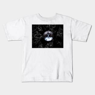 Yoyofactory Lowerkase - Stainless Steel on Bark Kids T-Shirt